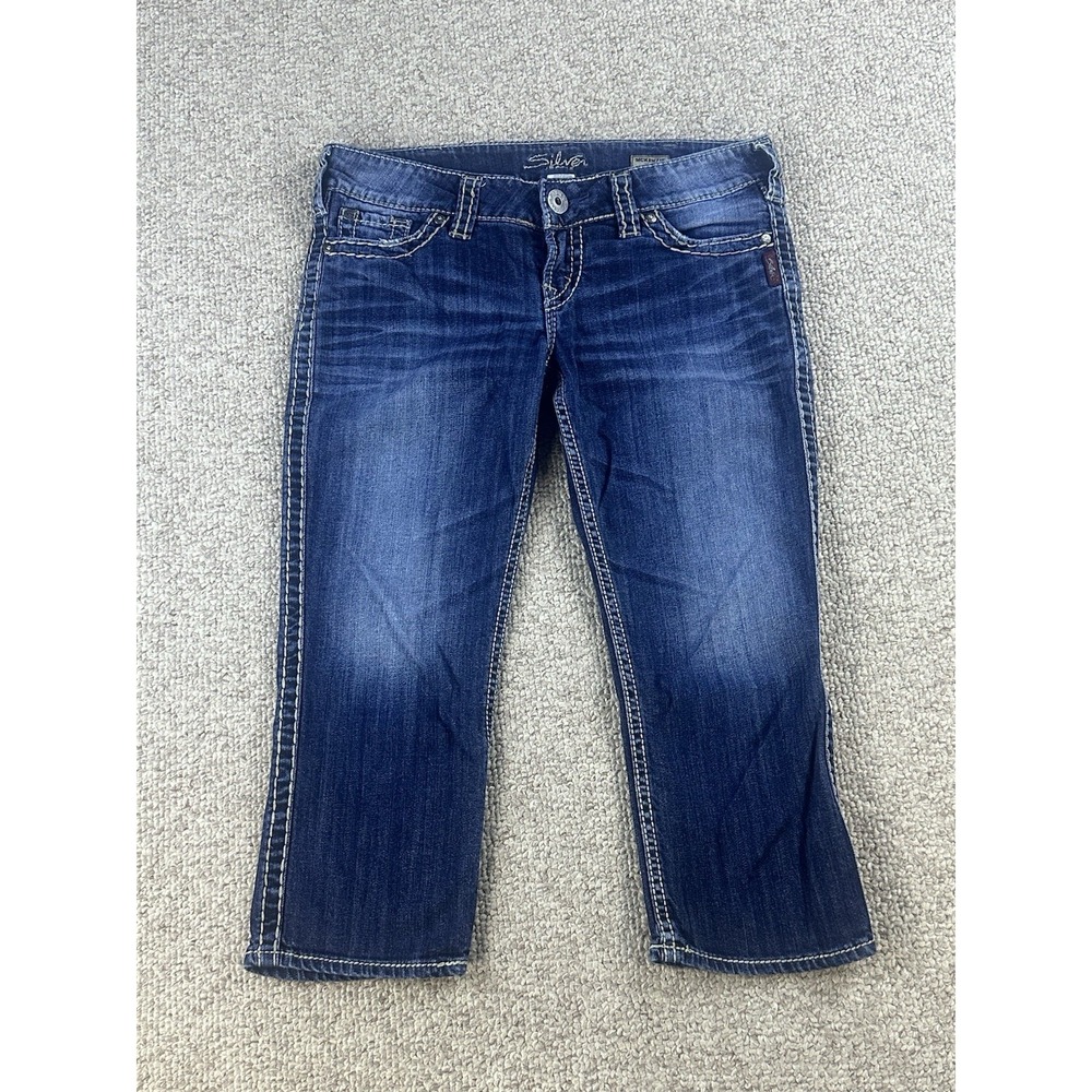 Silver Jeans McKenzie Capri Women's Jeans Size W30 Y2K Flap Pocket